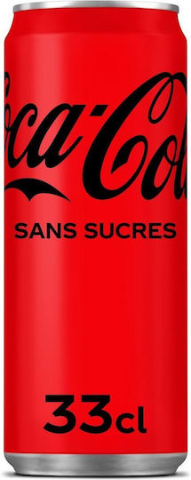 Coca-Cola Zero Кола с Газировка Без Захар в Кутия 330ml