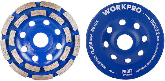 Diamond Grinding Discs 125 Mm Wp405209 Workpro Profi Card