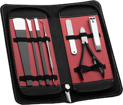 Pediküre-Set Zenifique 7 Teile Edelstahl Schwarzes Rotes Fall Pediküre-Set Zenifique 7 Teile Edelstahl Schwarzes Rotes Fall