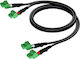 Procab U/UTP Мрежов Кабел Ethernet 1м Черен