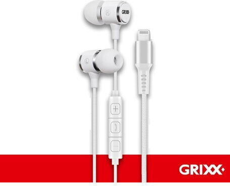 Grixx Безжични Стерео с жак 3.5mm Бял