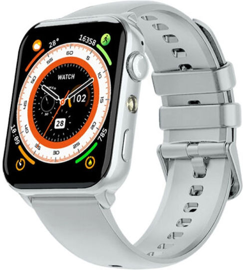 BlackView R30 Max 47mm Smartwatch με Παλμογράφο (Ασημί)