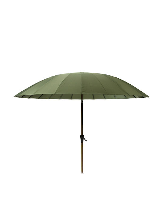 Rundschreiben Aluminium Khaki Sonnenschirm F2.8m