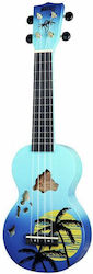 Mahalo Hawaii Blue Ukulele