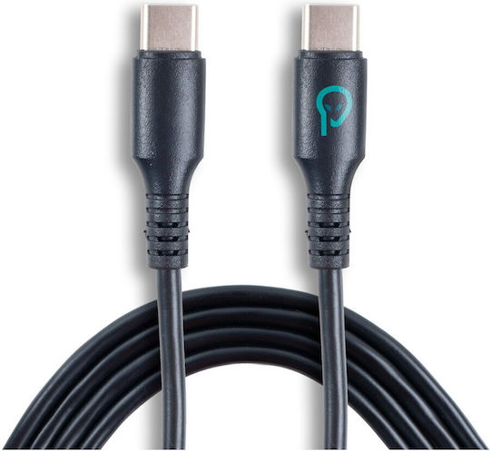 Cabluri Power Data Smartphone USB Type-C M La USB Type-C M Ambalaj Pungă PVC 1m Negru "spdc-typec-typec-pvc-bk-1.0" Green Stamp 0.08 Lei