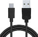 Spacer Cablu Date și Alimentare Smartphone USB 3.0 Tată La Type-C Tată PVC 2.1A Retail Pack 1m Negru "spdc-typec-pvc-bk-1.0" Include TVA 0.06 Lei