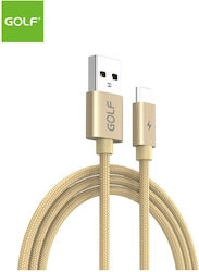 Golf Braided USB 3.0 σε micro USB 1m Χρυσό