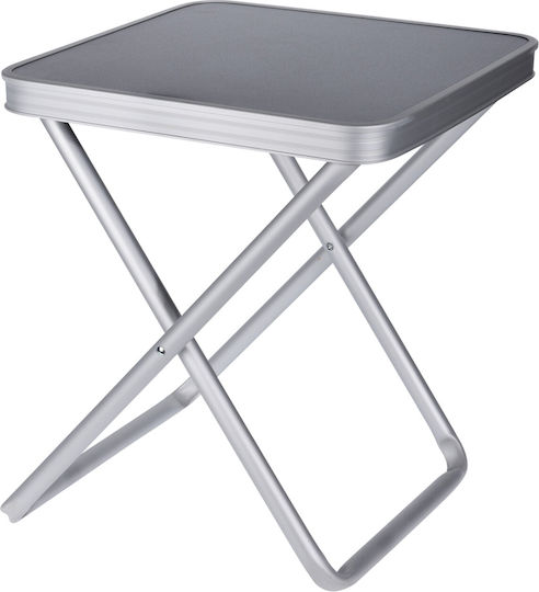 Stool For Living Room Collapsible Metallic K-m X Silver 40x40x47cm