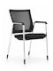Chair Visitor in Black Color 56x60x87cm 1pcs