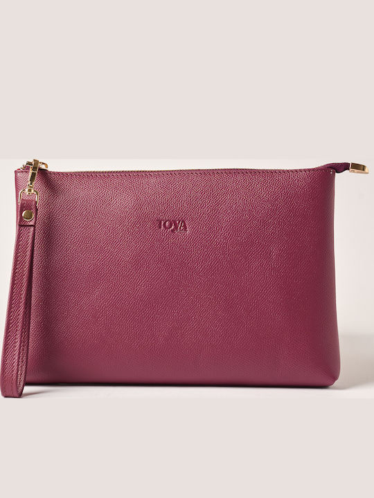 Toya Leder Damentasche Handtasche Lila