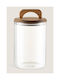 Galifas General Use Glass Jar with Airtight Lid Transparent 10x22cm 1 Piece