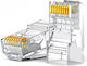 Ugreen RJ-45 Connector "nw120" UTP Cable Cat6 RJ-45 T Plastic Unshielded 50 Pcs "50962" 6957303859627