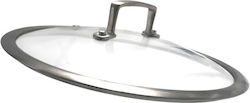 Masterpan Καπάκι για Τηγάνι και Κατσαρόλα Γυάλινο 24cm MP-2357