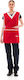 IdealPress Apron Full Body Red