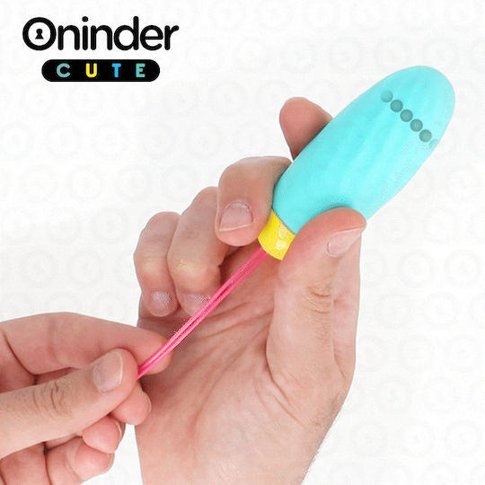 Oninder Cute Mini Δονητής Egg με Απομακρυσμένο Έλεγχο 8.5cm Τιρκουάζ