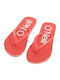Profile Logo Women's Flip Flops Red