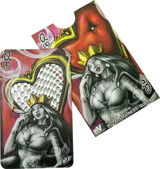 V-syndicate Râșniță Card de Credit Design Royal Highness Queen