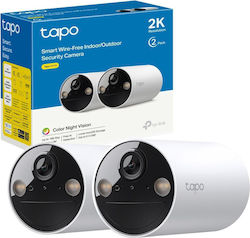 TP-LINK Σύστημα Παρακολούθησης Tapo C410 2 Ασύρματων Καμερών IP 3MP v1 TP-LINK Σύστημα Παρακολούθησης Tapo C410 2 Ασύρματων Καμερών IP 3MP v1