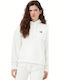 Damen Sweatshirt Kapuzen White