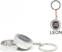 Τρίφτης Καπνού Μπρελόκ Keychain Metal 30mm 99660623 Σχέδιο Grinder Μπρελοκ Leon