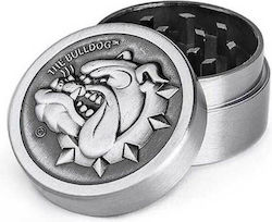 Bulldog Amsterdam Grinder Metal Silver 40mm 2 Parts New Design