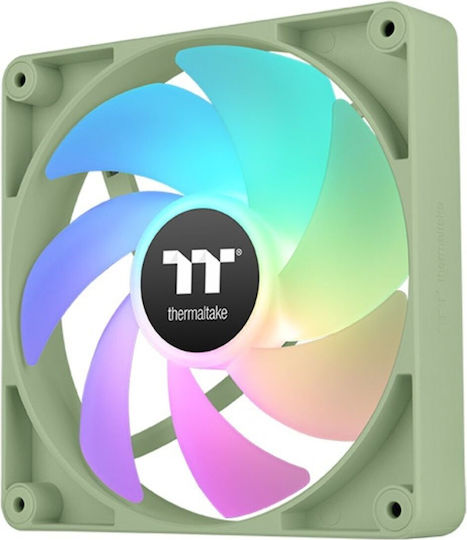 Thermaltake CT120 Case Fan (2000rpm / 57.05cfm) με ARGB Φωτισμό και Σύνδεση 4-Pin PWM 2τμχ Matcha Green