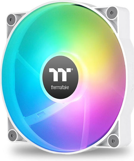 Thermaltake CT200 Case Fan 900rpm with ARGB Lighting and 4-Pin PWM Connection White