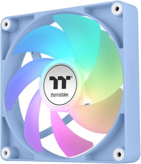 Thermaltake CT120 Case Fans (2000rpm / 57.05cfm) with ARGB Lighting and 4-Pin PWM Connection 2pcs Hydrangea Blue