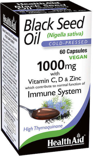 Health Aid Black Seed Oil 1000mg 60 κάψουλες
