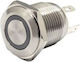 Flm16-fj-2-e-бял Бутон Φ16mm 12v с Осветление Kal Electronics