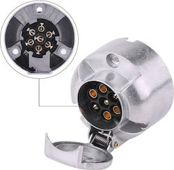 Metallischer Trailer-Stecker 7-polig 12V Weiblich