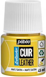 Vopsea Leather Pebeo 45ml Galben Vivid