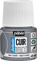 Vopsea Leather Pebeo 45ml Gri Beton