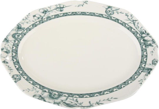Oriana Ferelli Servierplatte Oval aus Porzellan Grün 31cm 1Stück