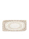 By Bone Serving Platter Rectangular made of Porcelain Brown