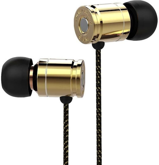 KWORLD In-Ear Freisprecheinrichtung Kopfhörer mit Stecker 3.5mm Gold