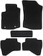 Toyota Aygo 2014-2021 Car Mats Carpet Economy Plus Black 2 Oval Fasteners 5 Pieces