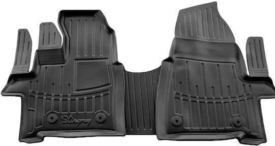Car Mats Rubber Raised Sides With Fasteners Ford Tourneo Custom 2012-2023 Race Axion 3 Pieces 5007215