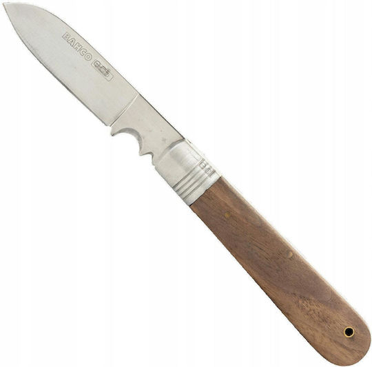 Bahco Folding Knife Electricians Wooden Handle 200mm 2820ef1