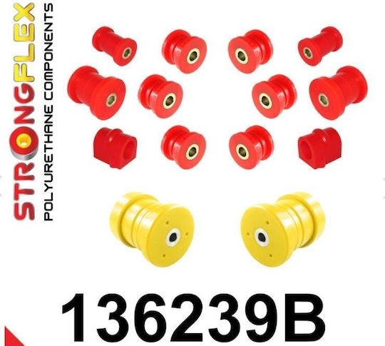 Σετ Σινεμπλοκ Πολυουρεθανης Strongflex Opel Astra H 2004–2010 Meriva B Zafira B 14 Τμχ 136239b