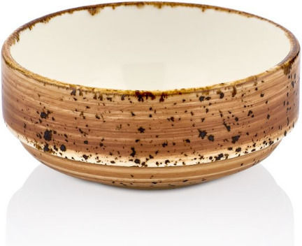 By Bone Serving Bowl Round made of Porcelain 6pcs