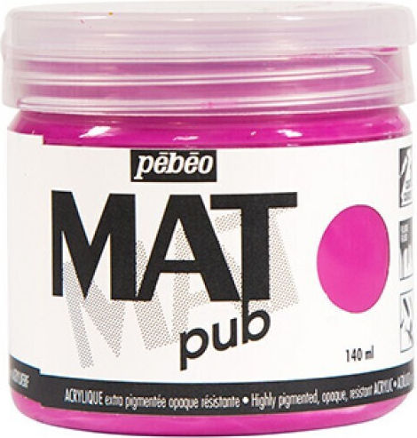 Ακρυλικο E.f Pebeo Mat Pub 140ml Tyrian Pink