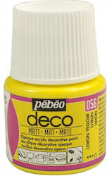 Acrylic Colour Mat Pebeo Deco 45ml Lemon Yellow