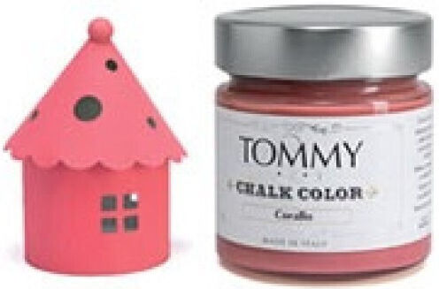 Tommy Art Chalk Varnish Paint 140ml Coral Red