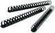 Spirală Legătorie De Cărți Din Plastic 38mm Negru 50 Bucăți 325f