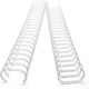 Σπιραλ Gbc Μεταλλικα 21 Loops 2:1 14mm 100τεμ White