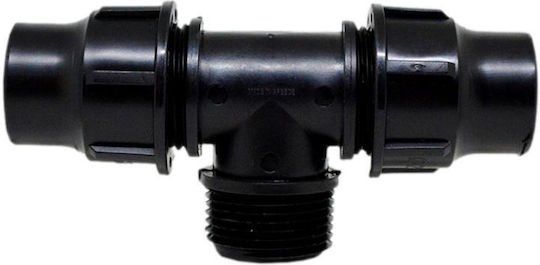 T Shaped Connector Pipe Aris Lock Φ 20x1/2x20 1 Pc