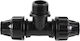 T Shaped Male Screwy Connector Φ20x3/4"xΦ20