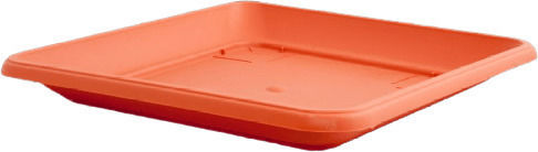 Πιάτο Τετράγωνο Γλάστρα Miltoplast Geramica Dilos Νο 95 36 × 36 Εκ Terracotta