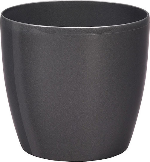 Plastona Caspo Γλάστρα Roto Brillante 18 Ø18 X 16,5 Cm/3 35 Lt Ανθρακι
